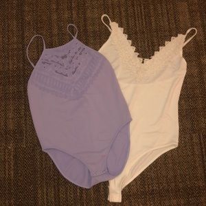 2 free People Bodysuits